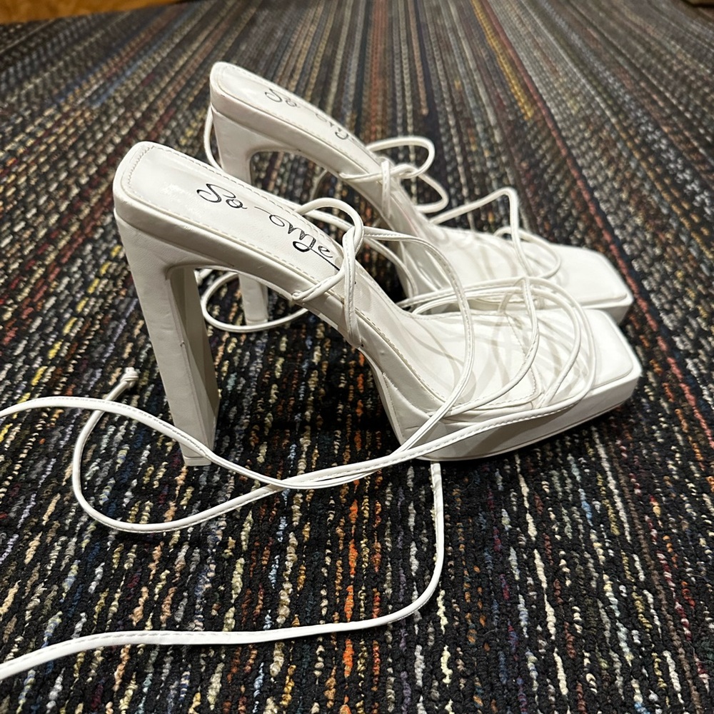 White High Heels